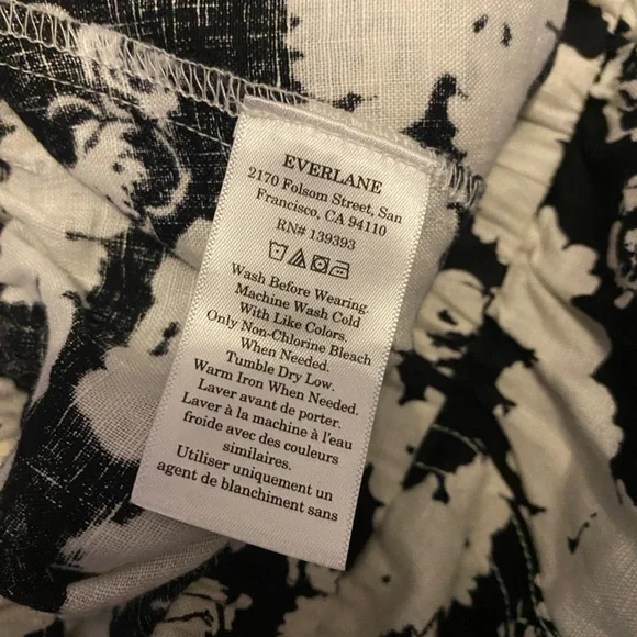 Everlane The Linen Pull-On Barrel Pant Size Large - Picture 11 of 12